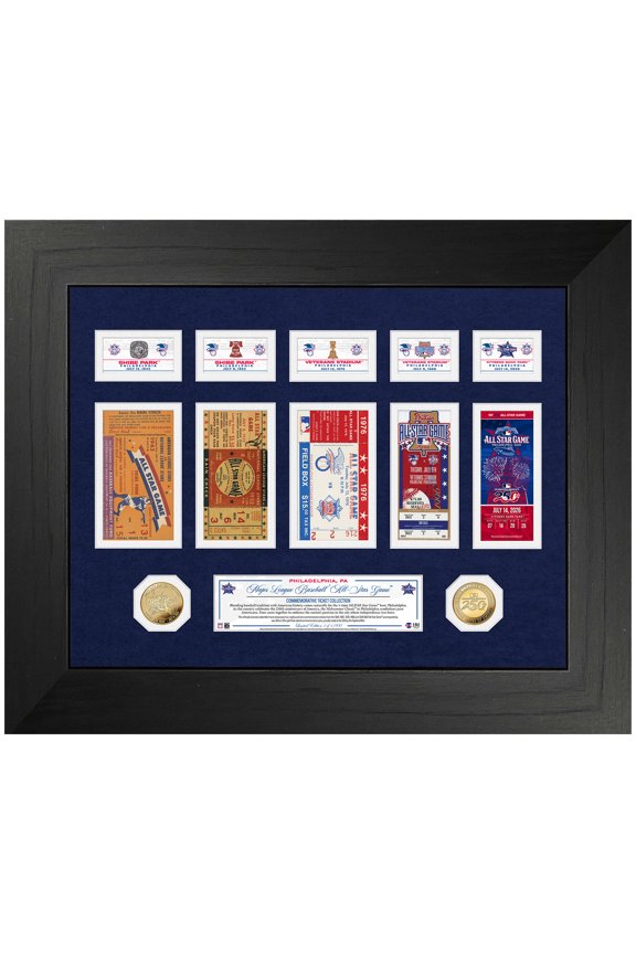 2026 MLB All-Star Game 18" x 22" Deluxe Ticket History Collection Gold Coin Photo Mint