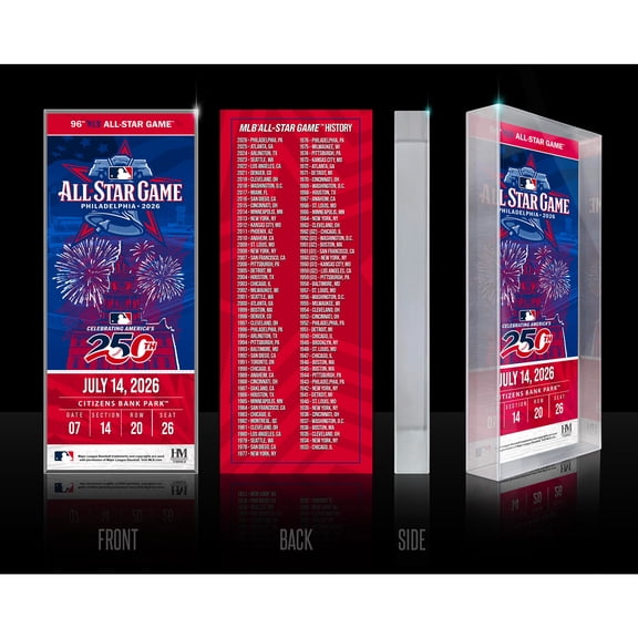 Highland Mint 2026 MLB All-Star Game 3D Ticket Block Art