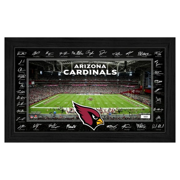 Highland Mint Arizona Cardinals 12" x 20" 2025 Signature Gridiron Panoramic Framed Photo