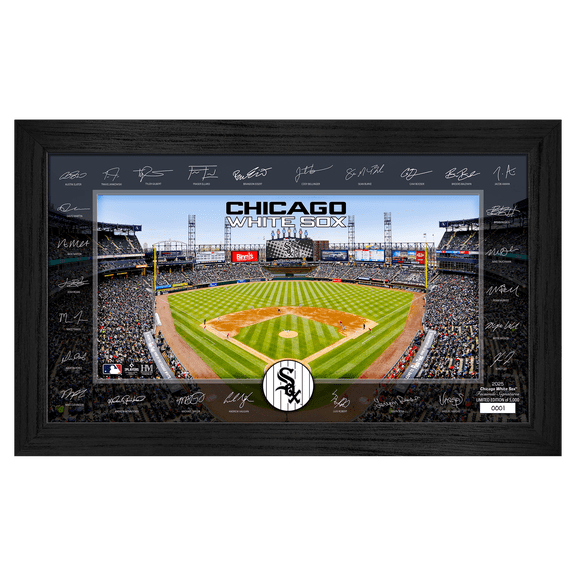 Highland Mint Chicago White Sox Framed 12" x 20" 2025 Signature Field Photograph - Facsimile Signatures - Limited