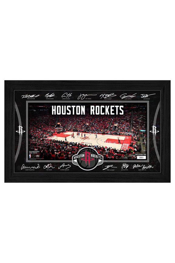 Houston Rockets 2025 Signature Court Framed Picture
