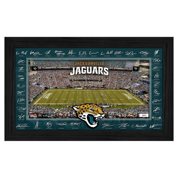 Highland Mint Jacksonville Jaguars 12" x 20" 2025 Signature Gridiron Panoramic Framed Photo