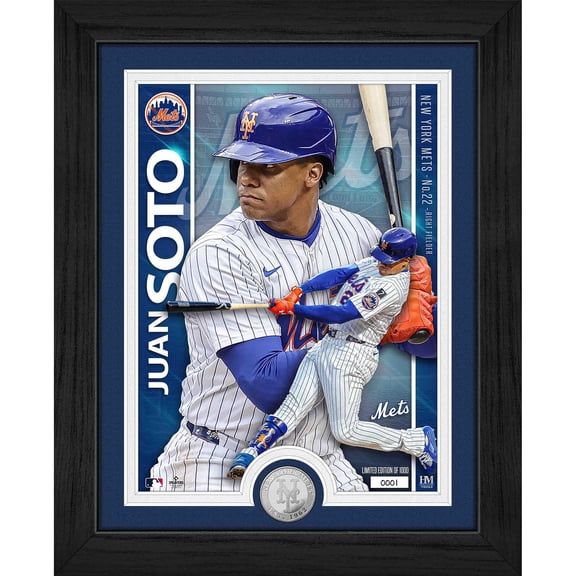 Highland Mint Juan Soto New York Mets 13" x 16" Artist Proof Silver Coin Photo Mint