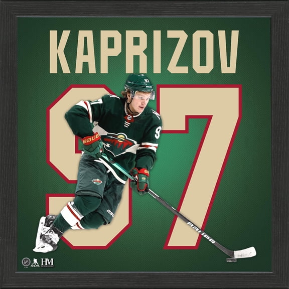 Highland Mint Kirill Kaprizov Minnesota Wild 13'' x 13'' Impact Jersey Framed Photo