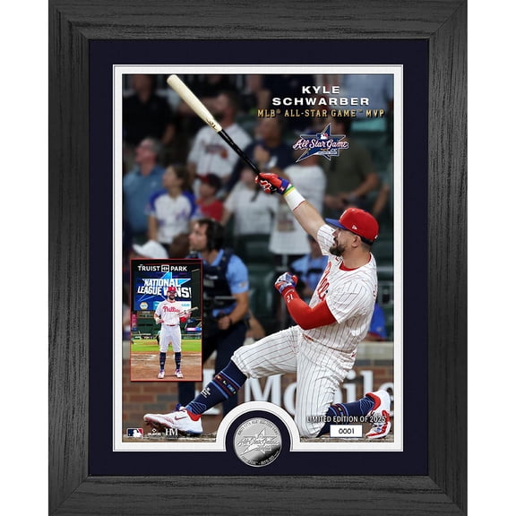 Highland Mint Kyle Schwarber 2025 MLB All-Star Game MVP 13" x 16" Silver Coin Photo Mint