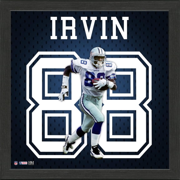 Highland Mint Michael Irvin Dallas Cowboys 13'' x 13'' Jersey Number Frame