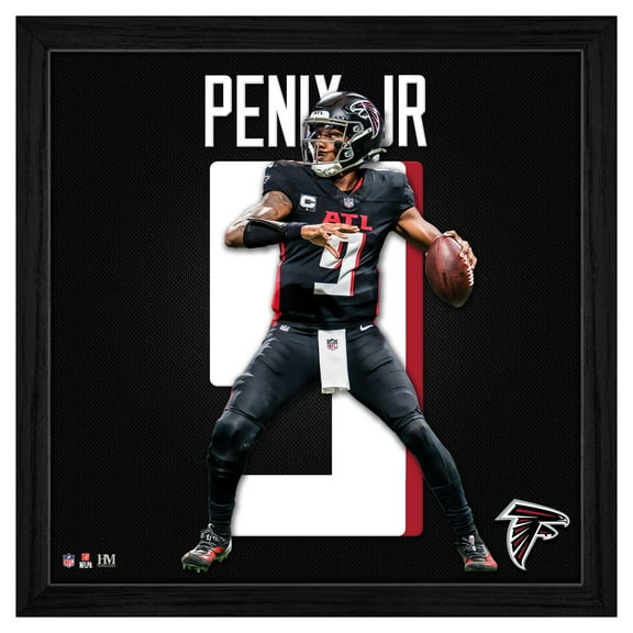 Highland Mint Michael Penix Jr. Atlanta Falcons 13'' x 13'' Impact Jersey Framed Photo