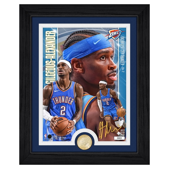 Highland Mint Shai Gilgeous-Alexander Oklahoma City Thunder Limited Edition Artist Proof Bronze Coin Photo Mint