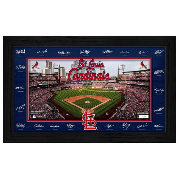 Highland Mint St. Louis Cardinals 12" x 20" 2026 Signature Field Photograph - Facsimile Signatures