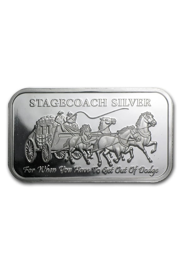 Stagecoach Fractional 1 oz Silver Bar - Sealed