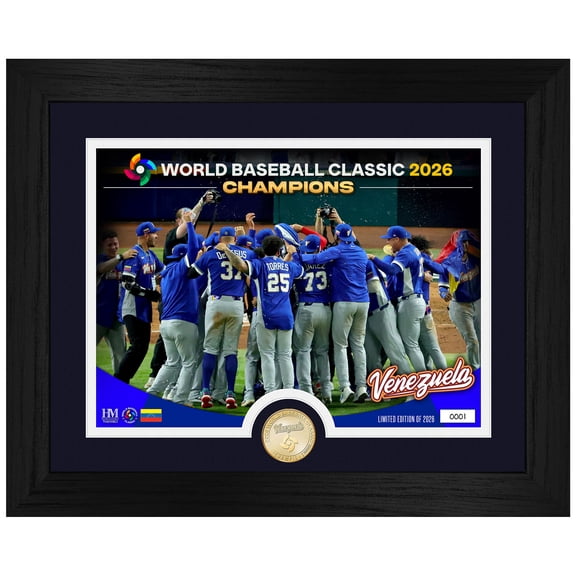 Highland Mint Venezuela Baseball 2026 World Baseball Classic Champions 18" x 15" Celebration Photo Mint