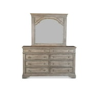 Highland Park Driftwood Gray Wood 8-drawer Dresser and Mirror