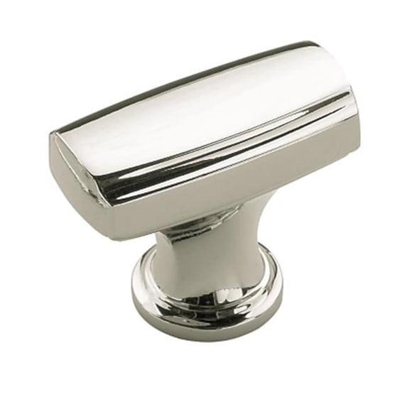 Highland Ridge Square Knob - Polished Nickel