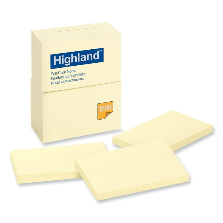 Self-Stick Note Pads, 3 Self-Stick Note Pads, 3