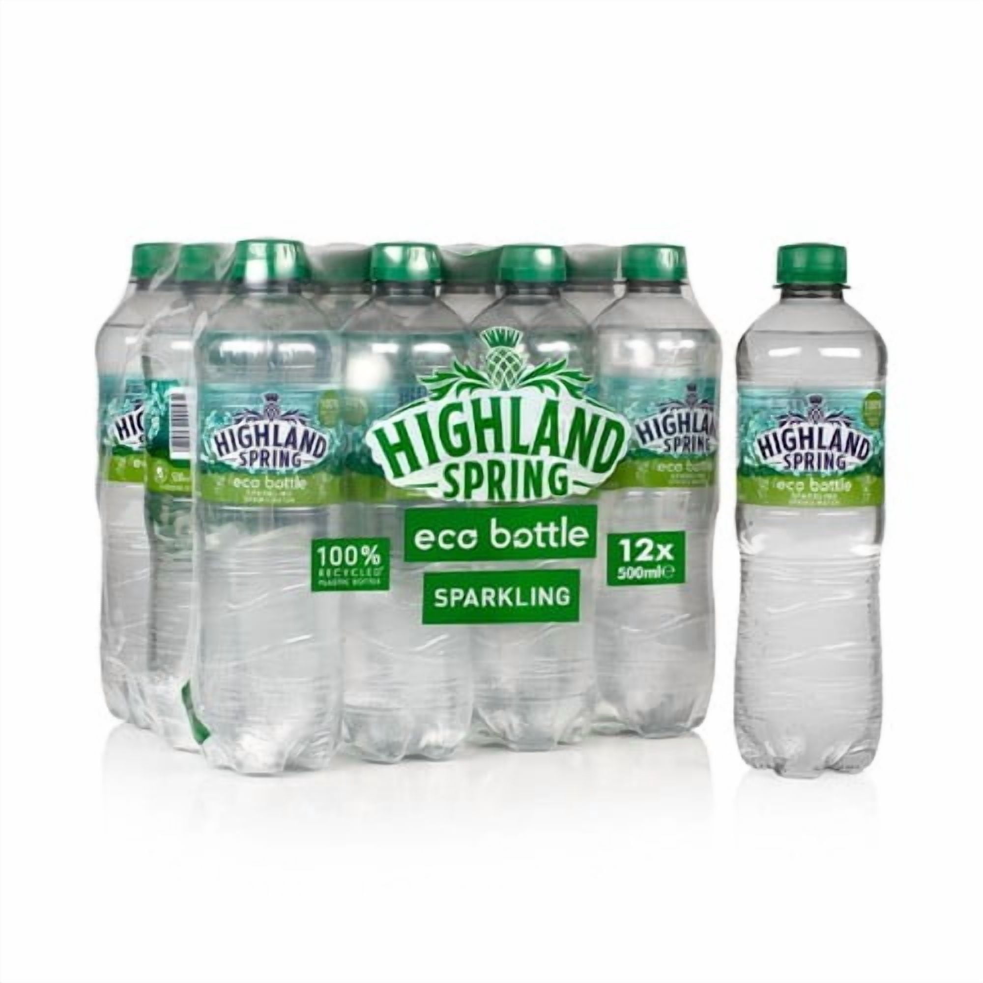 Highland Spring Sparkling Water 12 x 500ml, British Import (Pack of 2)