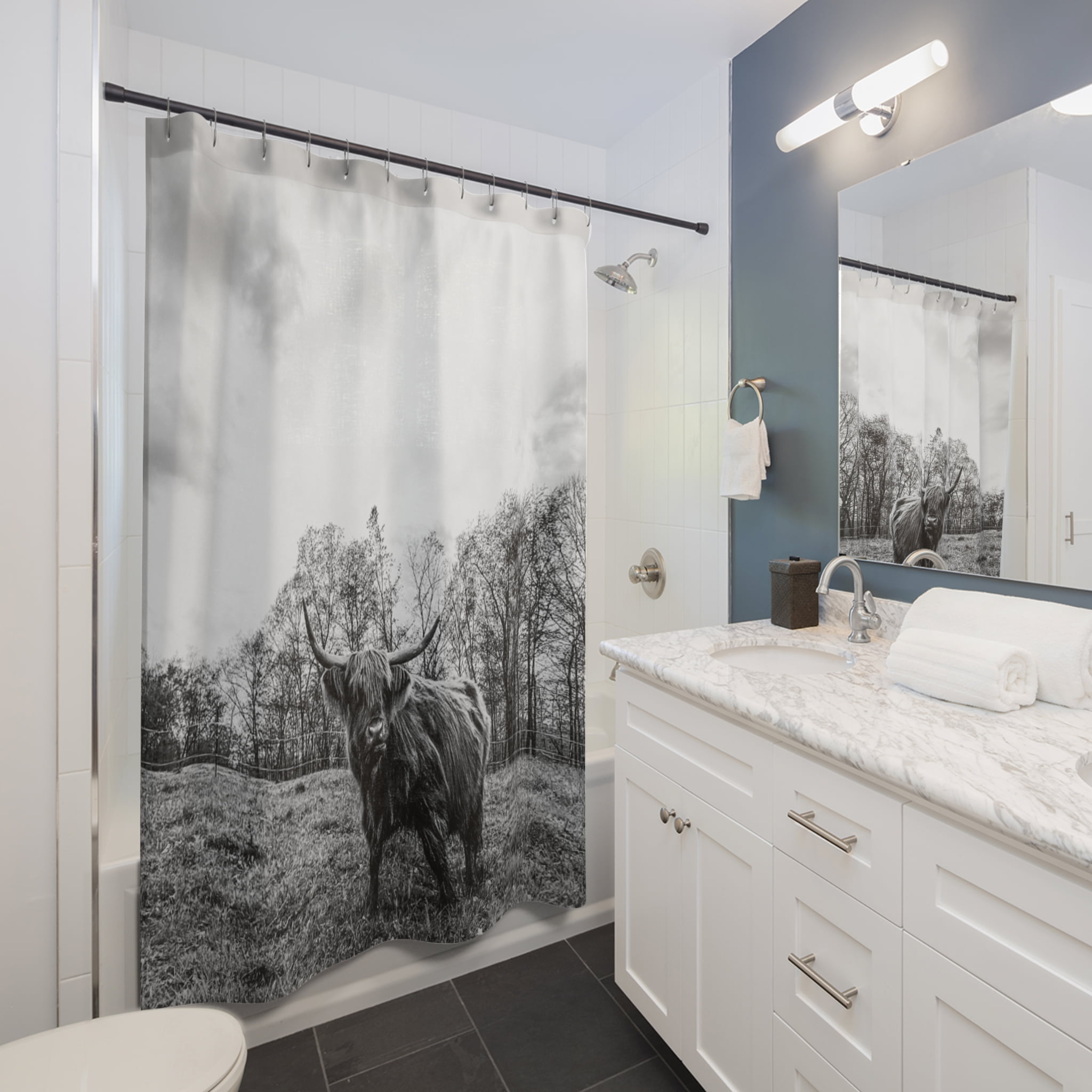 Highland on the Hill Shower Curtains