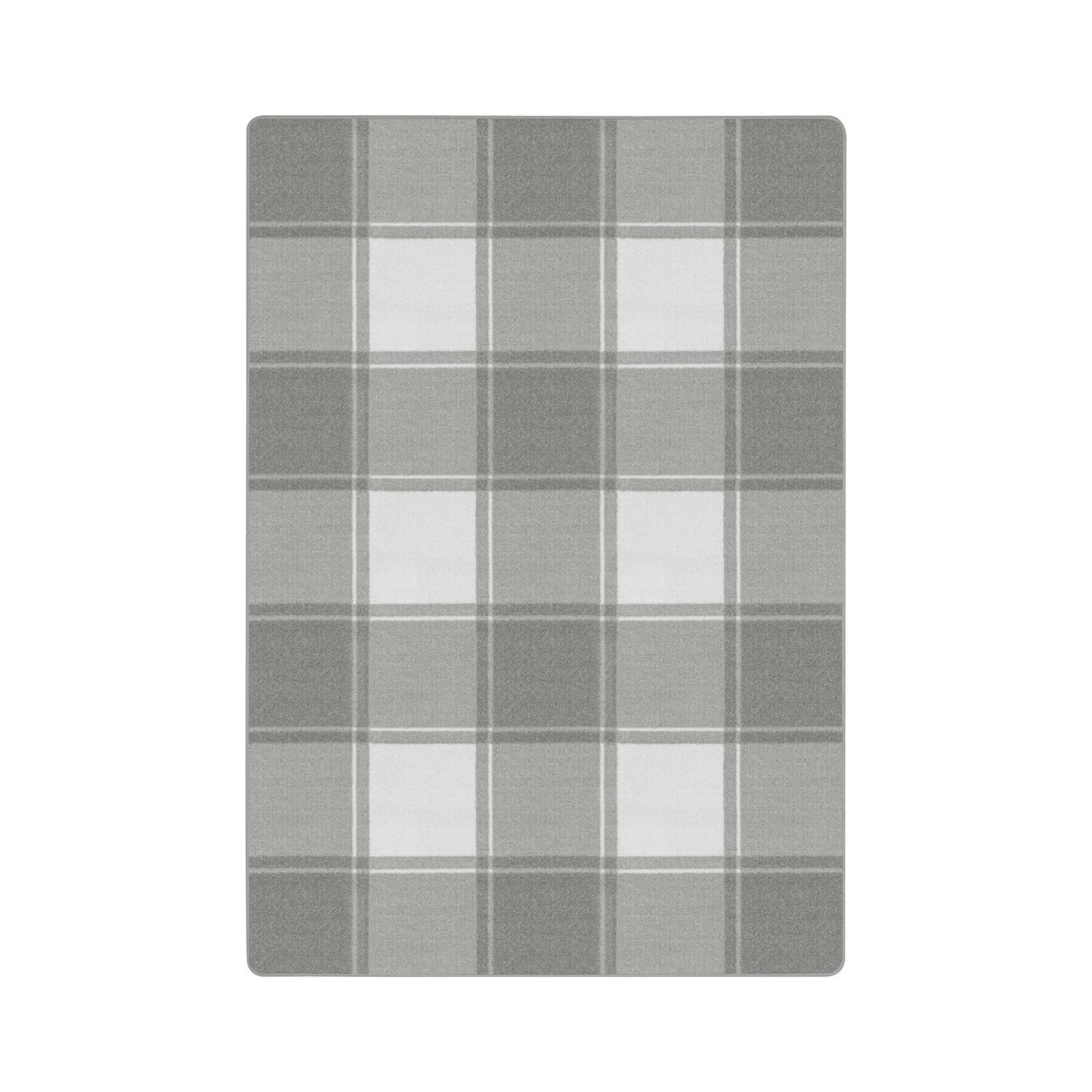 Morning Fog 3'10" x 5'4" Stain-Resistant Synthetic Area Rug