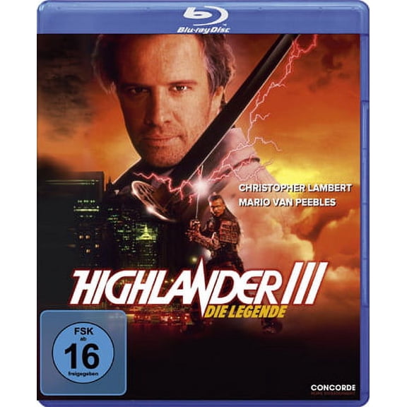 Highlander III: The Sorcerer ( Highlander: The Final Dimension (Highlander Three) ) [ Blu-Ray, Reg.A/B/C Import - Germany ]