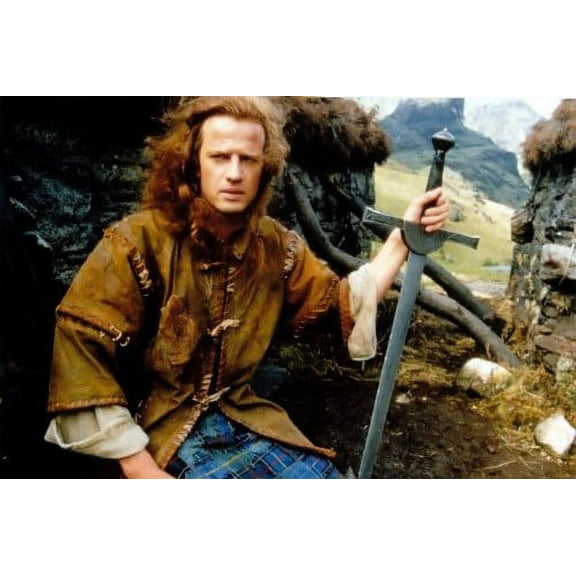 Highlander Movie Poster Christopher Lambert Reprint 27Inx40In 27x40 Square Adults Best Posters