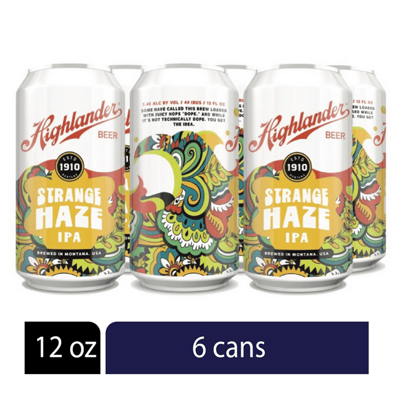 Highlander Strange Haze IPA 6pack/12oz can