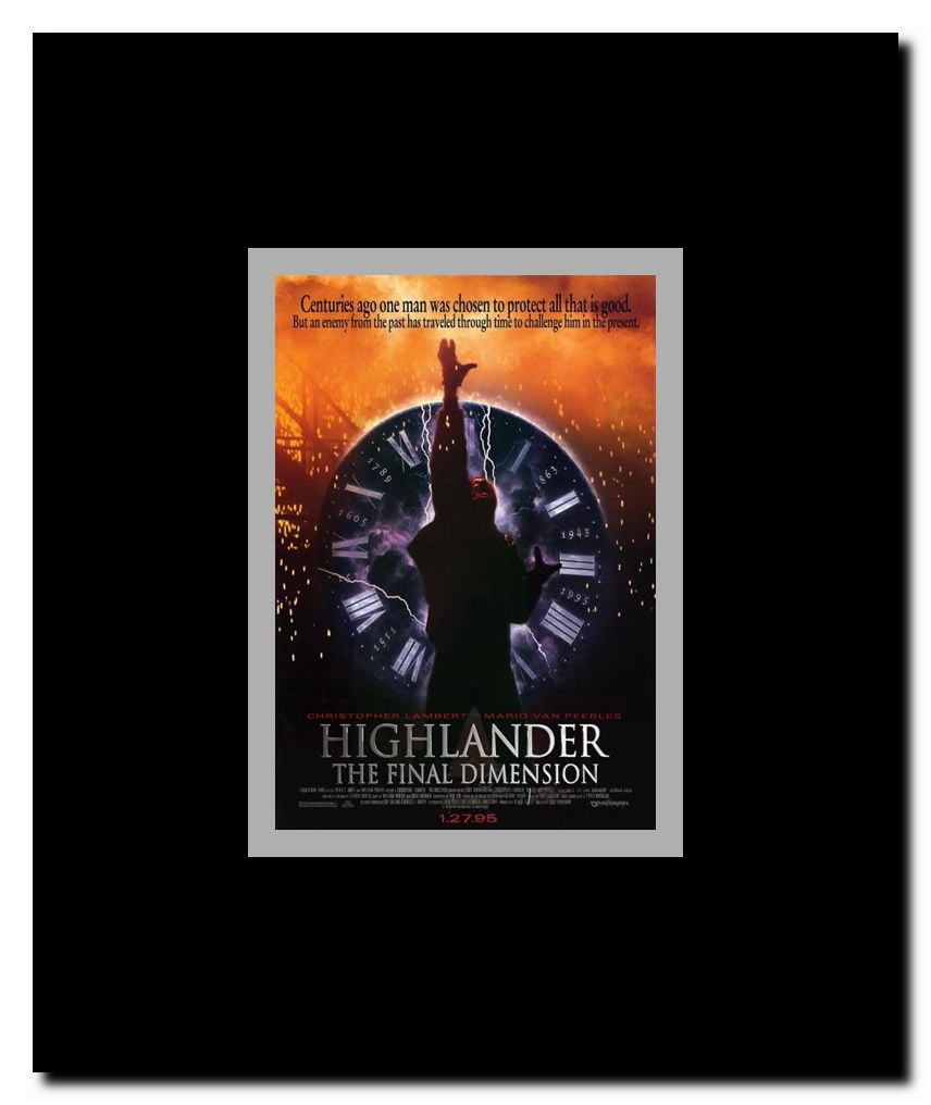 Highlander the Final Dimension Framed Movie Poster