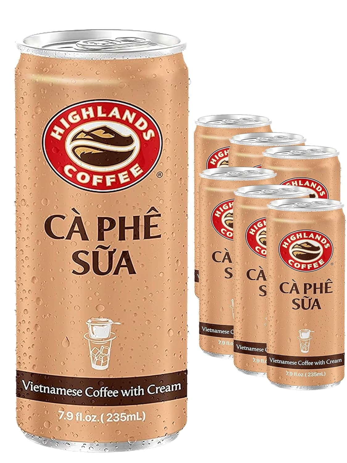 Highlands Coffee CA PHE SUA DA (Vietnamese Iced Milk Coffee) 24 pcs 7.9oz Cans