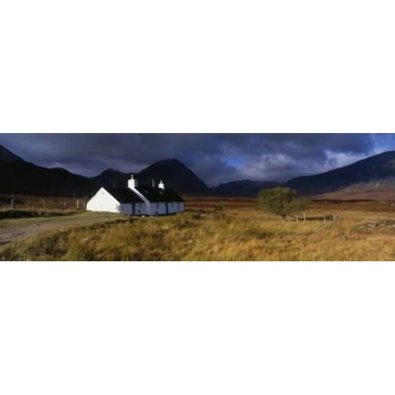 Highlands Cottage, Glencoe, Scotland, United Kingdom Poster Print (18 x 6)