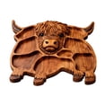 thumbnail image 1 of Highlands Cow Wooden Charcuterie Board - Rustic Cheese Meat Serving Tray, Durable Kitchen Dining Table Platter, Smooth Surface Food Display, Lightweight Accessory, Party Gathering & Appetizer, 1pc, 1 of 5