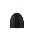 thumbnail image 1 of Highler 1-Light Matte Black Pendant with Matte Black Rattan Shade, 1 of 4