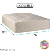 Highlight Luxury Firm King Size Mattress Only with Mattress Cover Protector Included - Fully Assembled, Innerspring Coils, Premium edge guards, Longlasting Comfort by Dream Solutions USA