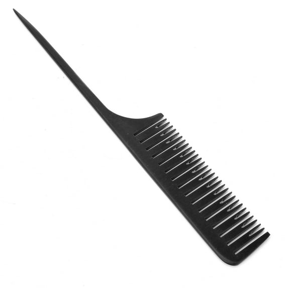 Highlight Sectioning Comb, Lightweight Portable Anti-Static 25.7x3.5cm Highlighting Hair Comb ABS For Home Hairdressing Salon Barber Shop Black