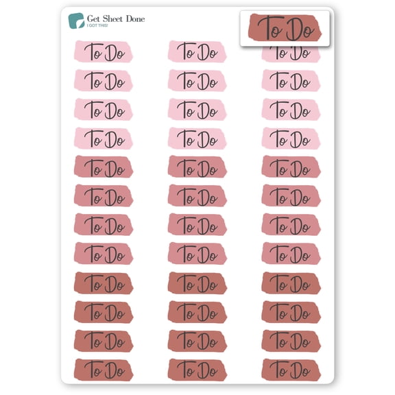 Highlight ToDo Planner Stickers / Chore Reminder Stickers/ DIY Calendar Stickers / Script Text / Bullet Journaling / Bujo / Essential Productivity Stickers