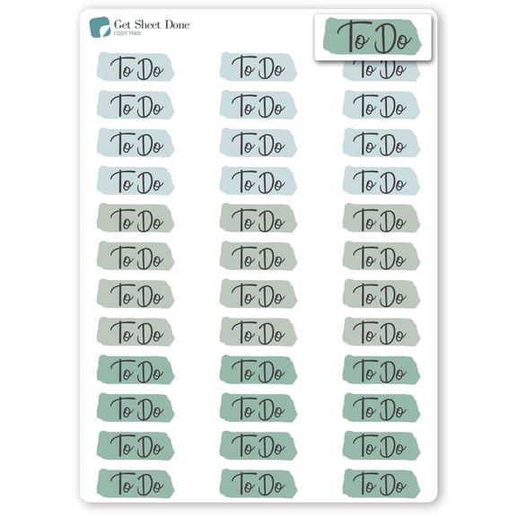 Highlight ToDo Planner Stickers / Chore Reminder Stickers/ DIY Calendar Stickers / Script Text / Bullet Journaling / Bujo / Essential Productivity Stickers