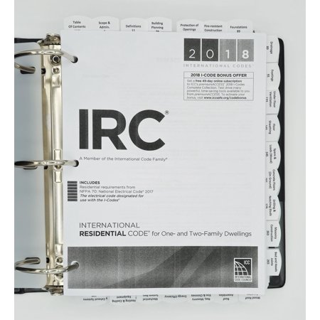 Highlighted and Tabbed - 2018 International Residential Code - from Exam Books