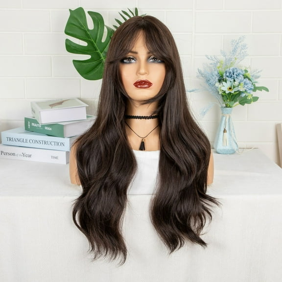 Highlighted short wavy bob glueless synthetic lace front wig for women, suitable for beginners, pre-cut, natural hairline