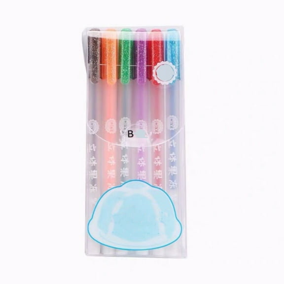 Highlighter Clearance! Hilingoto Pencil Curler, Three Effect Jelly Pen Fluorescent Pen Glass Painting Pen Hand Account Pen Student Color Gel Pen 3Ml, 3D Highlighter Clearance Sales
