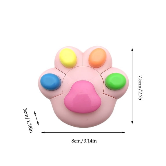 Highlighter, Cute Multi-Colored Marker Pen for Youngster Campus Study And Journal Use, 5 In 1 Colored Marking Writing Pen