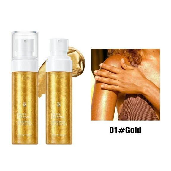 Highlighter Liquid, Highlighter Liquid for Face and Body Brightening, Suitable for Face and Body Highlighting, Highlighter Body Lotion and Shimmering Highlighting Sensual Highlighter Oil 60ml