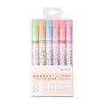 thumbnail image 1 of Highlighter Pen Set with 6 Unique Border Styles for Creative Art and Note Highlighting - Versatile Colorful Markers for Scrapbooking and Journals, 1 of 3