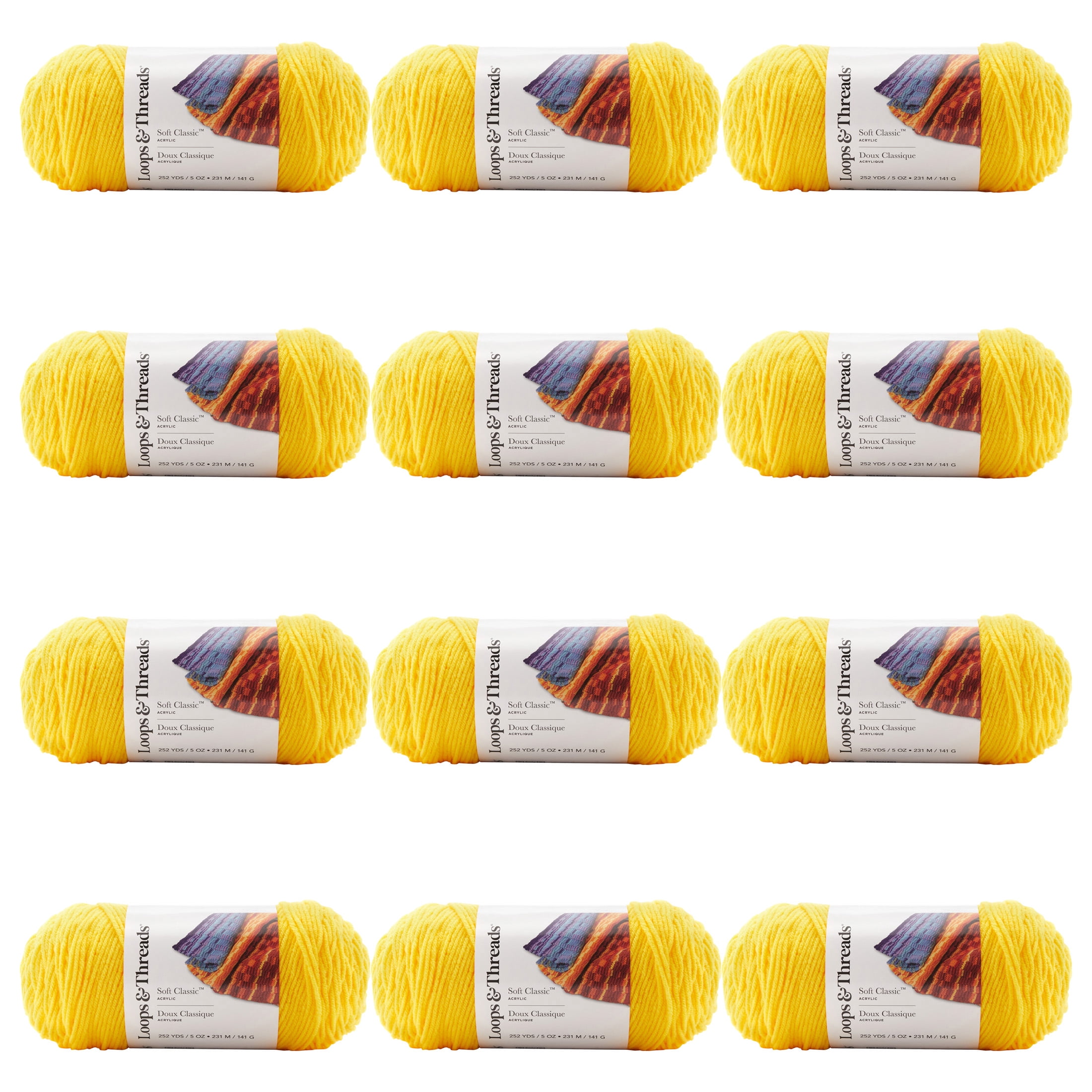 Loops & Threads Safety Orange Soft Classic Neon Yarn - Medium