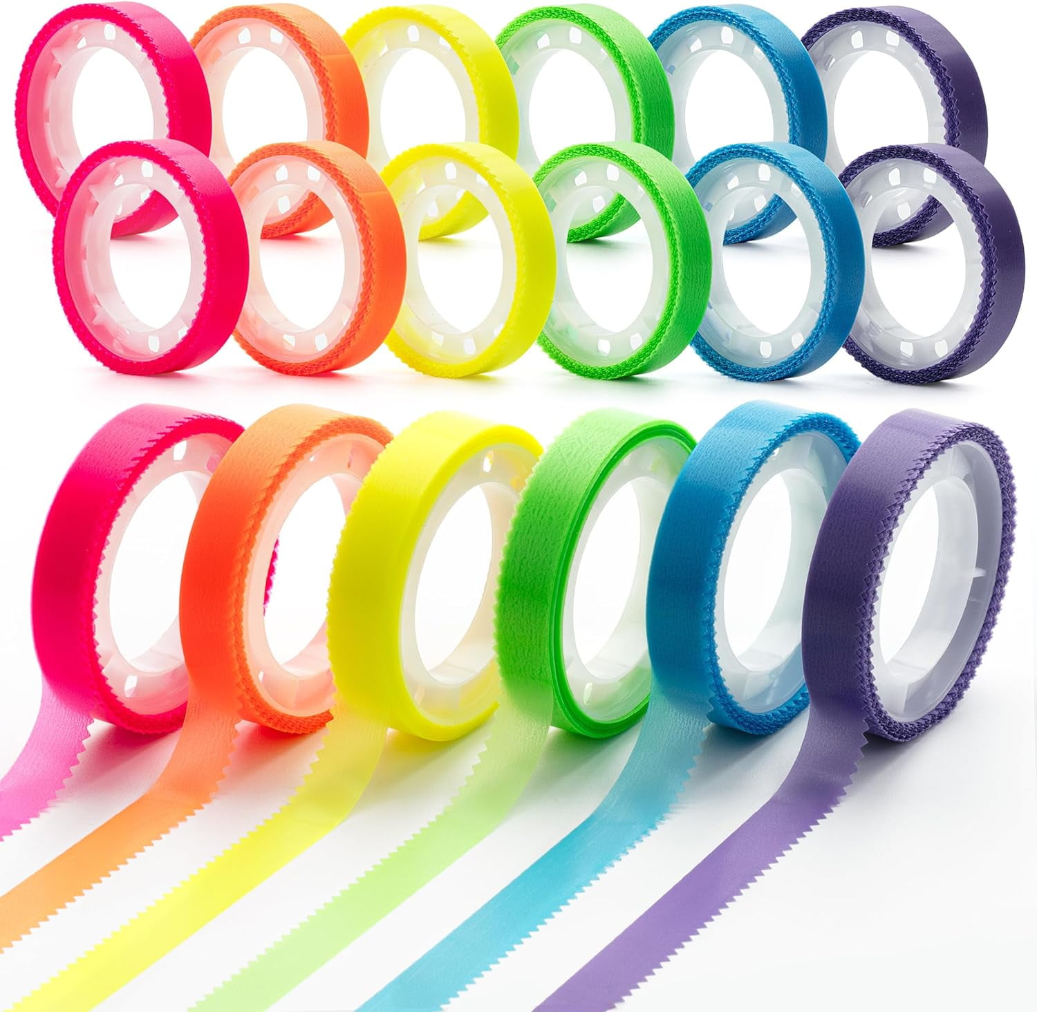 Highlighter Tape, 15 Rolls, 0.31 Inch x 16.5 ft, Colorful Highlighter