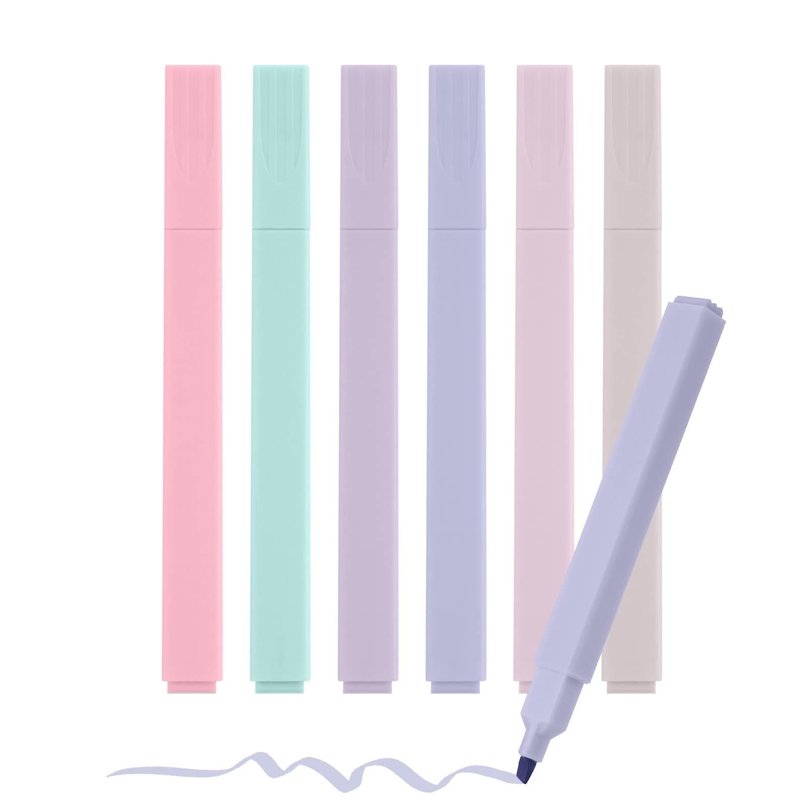 Highlighters, 6 Colours Highlighter Set, Marking and Highlighting, for