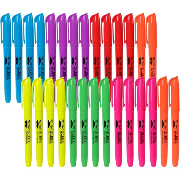 - Highlighters Assorted Colors, 28 Pack, Chisel Tip, 7 Bright Fluorescent Colors, Quick Dry, Odorless & Non-Toxic Ink