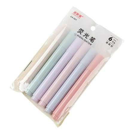 Highlighters Mild Assorted Colours Highlighters Pens Lovely Pastel Highlighter with Chisel Tip No Bleed Dry Fast Durable