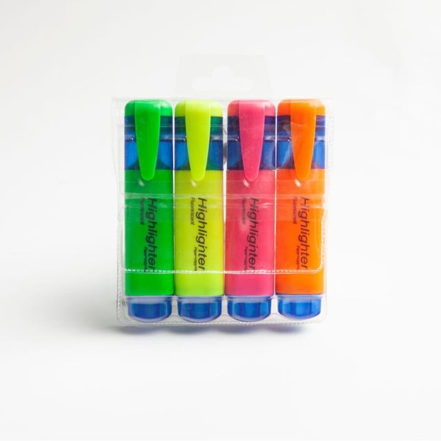 Highlighters in Multi-Colors - Slanted Tip Design for Study, Office ...