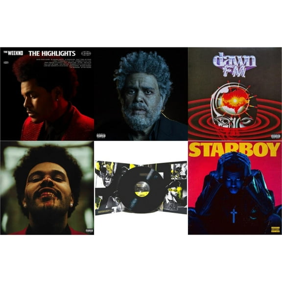 Highlights (2LP) & Dawn Fm (X) (2LP) & Dawn Fm (Version 2) (Translucent Silver LP Vinyl) & After Hours (X) (2LP) & Beauty Behind The Madness (X) & Starboy (2LP/Translucent Red Vinyl/Gatefold)
