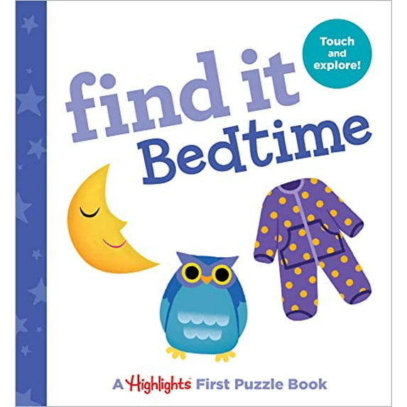 Pre-Owned Find it Bedtime: Baby's First Puzzle Book (Highlights Find It Board Books) Paperback