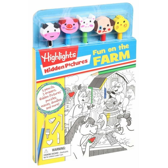 Highlights: Hidden Pictures: Fun on the Farm (Hardcover)