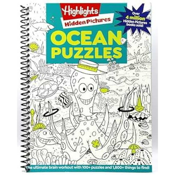 Highlights Hidden Pictures: Ocean Puzzles (Spiral Bound)