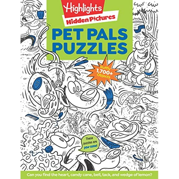 Pre-Owned Pet Pals Puzzles (Highlights Hidden Pictures) Paperback